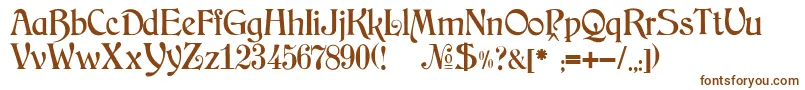 JMH Arkham Font – Brown Fonts on White Background