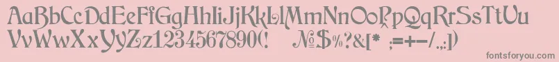 JMH Arkham Font – Gray Fonts on Pink Background