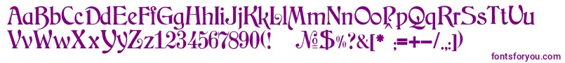 fuente JMH Arkham – Fuentes Moradas Sobre Fondo Blanco