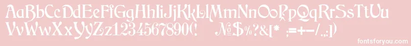 JMH Arkham Font – White Fonts on Pink Background