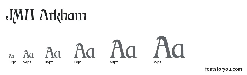 Размеры шрифта JMH Arkham (130866)
