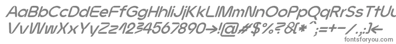 フォントJMH Ava bold italic – 灰色のフォント