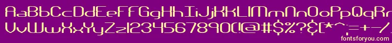 More about Nanosecw Font Nanosecw Font – Yellow Fonts on Purple Background
