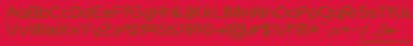 JMH Ava bold Font – Brown Fonts on Red Background
