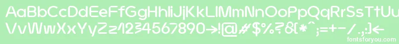 JMH Ava bold Font – White Fonts on Green Background