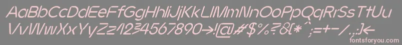 JMH Ava Italic Font – Pink Fonts on Gray Background
