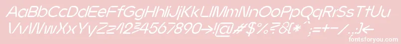 JMH Ava Italic Font – White Fonts on Pink Background