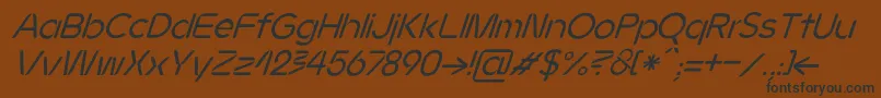 Шрифт JMH Ava Italic – чёрные шрифты на коричневом фоне