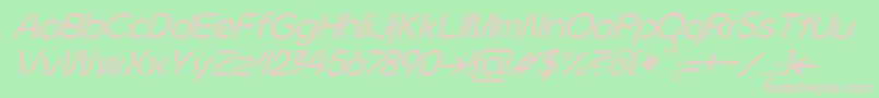 JMH Ava Italic Font – Pink Fonts on Green Background