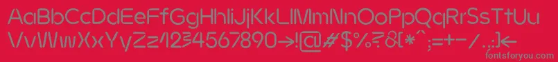 JMH Ava regular Font – Gray Fonts on Red Background