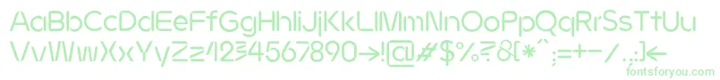 JMH Ava regular Font – Green Fonts on White Background