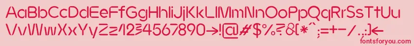 JMH Ava regular Font – Red Fonts on Pink Background