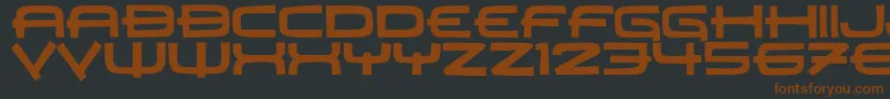 JMH Carrera-fontti – ruskeat fontit mustalla taustalla