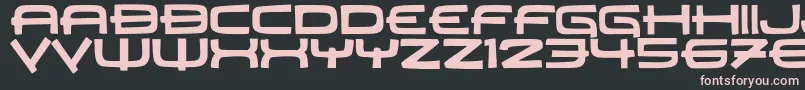 JMH Carrera Font – Pink Fonts on Black Background