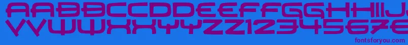 Fonte JMH Carrera – fontes roxas em um fundo azul