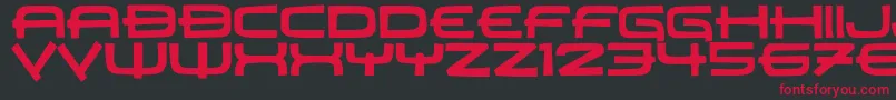 JMH Carrera Font – Red Fonts on Black Background