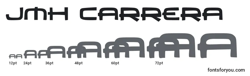 JMH Carrera Font Sizes