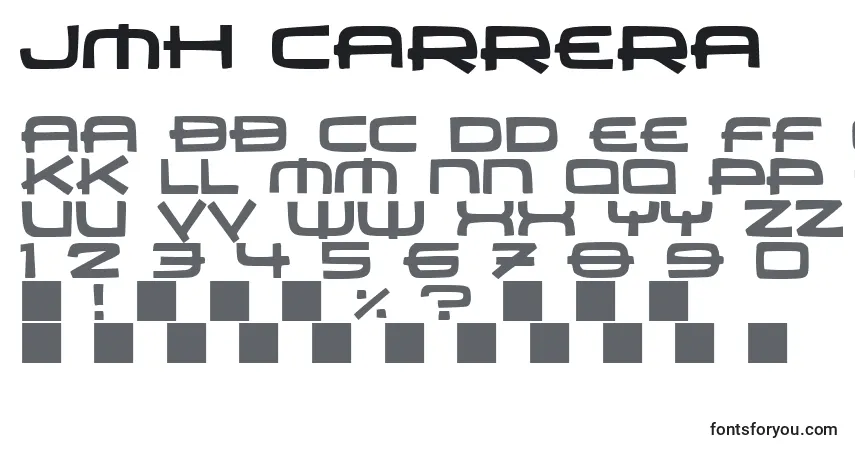Fuente JMH Carrera (130876) - alfabeto, números, caracteres especiales