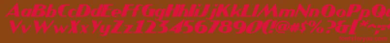 JMH COMICS Italic Font – Red Fonts on Brown Background