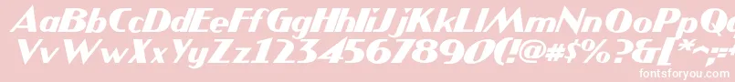 JMH COMICS Italic Font – White Fonts on Pink Background