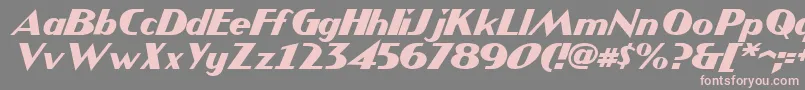 JMH COMICS Italic Font – Pink Fonts on Gray Background