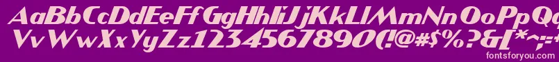 JMH COMICS Italic Font – Pink Fonts on Purple Background