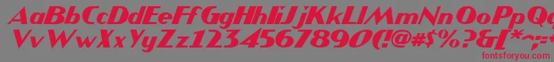 fuente JMH COMICS Italic – Fuentes Rojas Sobre Fondo Gris
