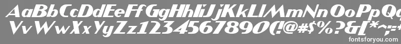JMH COMICS Italic Font – White Fonts on Gray Background