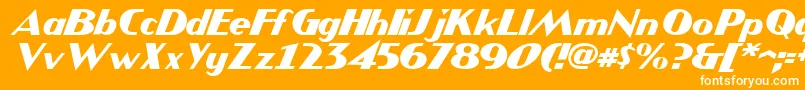 JMH COMICS Italic Font – White Fonts on Orange Background