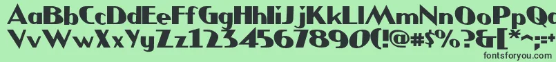 JMH COMICS Font – Black Fonts on Green Background