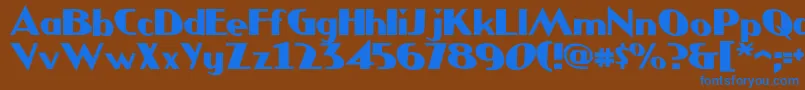 JMH COMICS Font – Blue Fonts on Brown Background