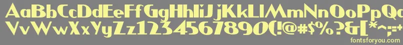 JMH COMICS Font – Yellow Fonts on Gray Background