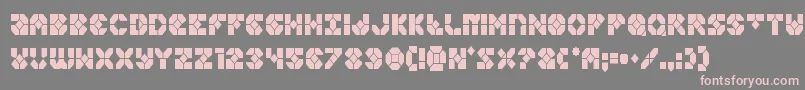 Zoomrunnercond Font – Pink Fonts on Gray Background