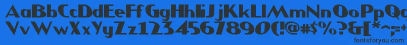 JMH COMICS Font – Black Fonts on Blue Background