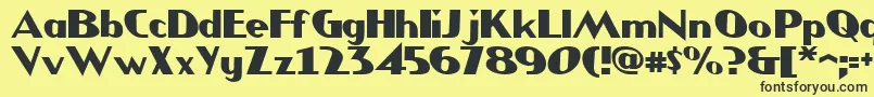 JMH COMICS Font – Black Fonts on Yellow Background