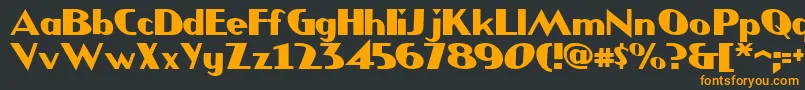 JMH COMICS Font – Orange Fonts on Black Background