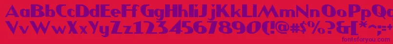 JMH COMICS Font – Purple Fonts on Red Background