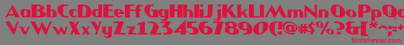 JMH COMICS Font – Red Fonts on Gray Background