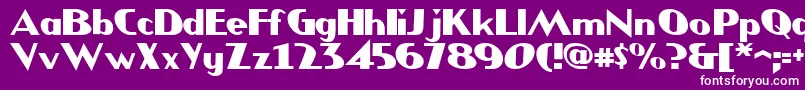 JMH COMICS Font – White Fonts on Purple Background