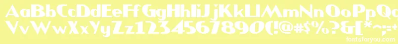 JMH COMICS Font – White Fonts on Yellow Background