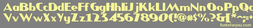 JMH COMICS Font – Yellow Fonts on Gray Background