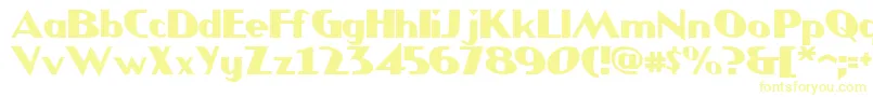 JMH COMICS Font – Yellow Fonts on White Background
