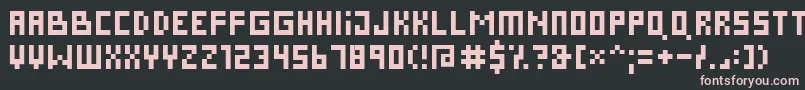 Pixies Font – Pink Fonts on Black Background