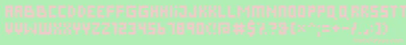 Pixies Font – Pink Fonts on Green Background