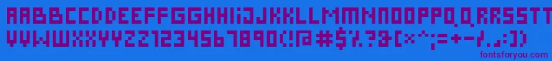 Pixies Font – Purple Fonts on Blue Background