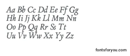 Schriftart JMH Espinosa Italic