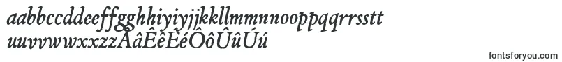 JMH Espinosa Italic-Schriftart – friesische Schriften