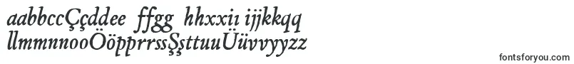 JMH Espinosa Italic-Schriftart – aserbaidschanische Schriften