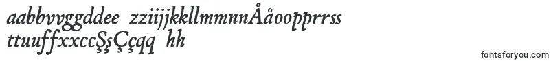 JMH Espinosa Italic-Schriftart – usbekische Schriften