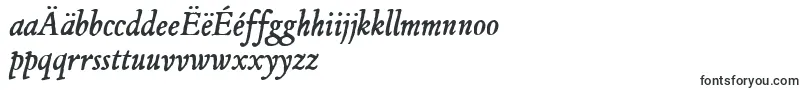 JMH Espinosa Italic-Schriftart – mazedonische Schriften